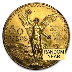 Mexico Gold 50 Pesos (Abrasions)