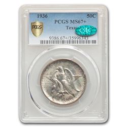 1936 Texas Independence Centennial Half Dollar Commem MS-67+ PCGS