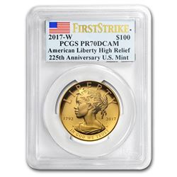 2017-W High Relief American Liberty Gold PR-70 PCGS (FS)