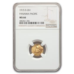 1915-S Gold $1.00 Panama-Pacific MS-66 NGC