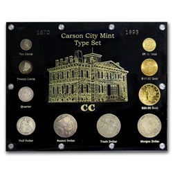 1870-1893 Carson City Type Coin Set (Capital Plastic holder)