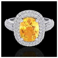 1.40 ctw SI Fancy Blue Diamond Solitaire Ring 10K Rose Gold