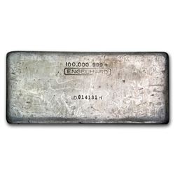100 oz Silver Bar - Engelhard (1st Series\, 6-Digit Serial #)