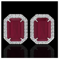 1.75 ctw Fancy Black Diamond Art Deco Stud Earrings 18K Yellow Gold