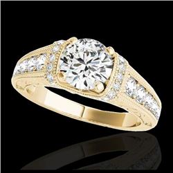 2.07 ctw H-SI/I Diamond Stud Earrings 10K Yellow Gold