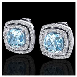 1.45 ctw SI/I Fancy Intense Yellow Diamond 3 Stone Ring 10K White Gold