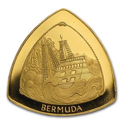 1997 Bermuda 1/2 oz Proof Gold $30 Triangle Shape