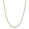Image 1 : 14k Gold 2.5 mm Handmade Regular Rope Chain Necklace - 24 in.