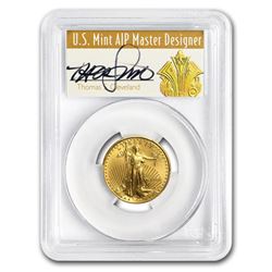 1996 1/4 oz Gold American Eagle MS-70 PCGS (Art Deco Label)