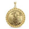 Image 1 : 2019 1 oz Gold Eagle Pendant (Rope-ScrewTop Bezel)