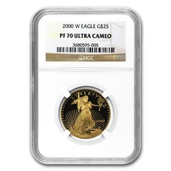 2000-W 1/2 oz Proof Gold American Eagle PF-70 NGC