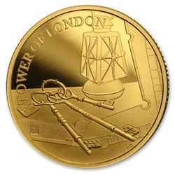 2019 Great Britain £25 1/4 oz Gold Proof Ceremony of the Keys