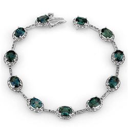 1.08 ctw Emerald & Diamond Ring 14K White Gold
