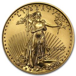 2007 1/2 oz Gold American Eagle BU