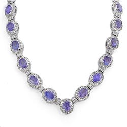 7.02 ctw Emerald & Diamond Necklace 18K White Gold