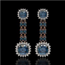 2.75 ctw Fancy Black Diamond Stud Earrings 18K Yellow Gold