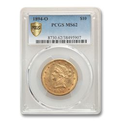 1894-O $10 Liberty Gold Eagle MS-62 PCGS