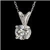 Image 2 : 1.02 ctw Intense Fancy Yellow Diamond Necklace 18K White Gold