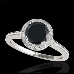 1.25 ctw Intense Yellow Diamond Solitaire Ring 10K Rose Gold