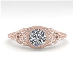 1.21 ctw VS/SI Diamond 2pc Wedding Set Halo 14K Rose Gold
