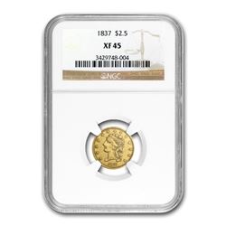 1837 $2.50 Gold Classic Head XF-45 NGC