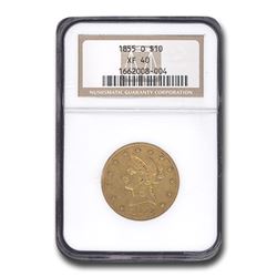 1855-O $10 Liberty Gold Eagle XF-40 NGC