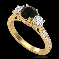 1.97 ctw H-SI/I Diamond Stud Earrings 10K Yellow Gold