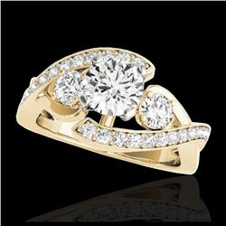 3.10 ctw Fancy Black Diamond Solitaire Stud Earrings 10K White Gold