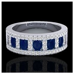 1.07 ctw VS/SI Diamond Solitaire Art Deco Stud Earrings 18K White Gold