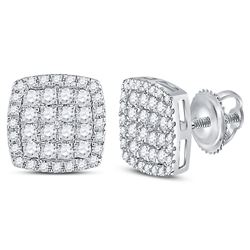 14kt Two-tone Gold His Hers Round Diamond Solitaire Matching Bridal Wedding Ring Band Set 1-1/2 Cttw
