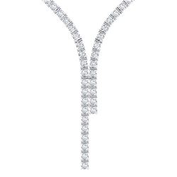 7.56 ctw Aquamarine & Diamond Earrings 14K White Gold