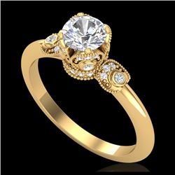 1.75 ctw SI Fancy Blue Diamond Halo Ring 10K White Gold