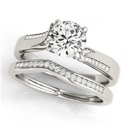 1.83 ctw VS/SI Diamond 2pc Wedding Set 14K Rose Gold