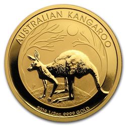 2019 Australia 1/2 oz Gold Kangaroo BU
