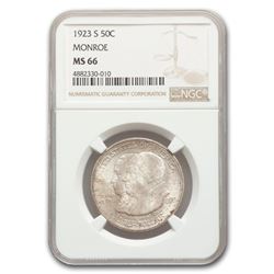 1923-S Monroe Doctrine Half Dollar Commem MS-66 NGC