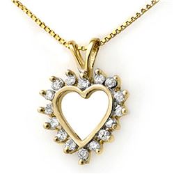 0.50 ctw SI Diamond Halo Necklace 14K White & Rose Gold