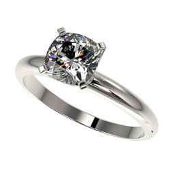 3.25 ctw Citrine & Diamond Ring 18K White Gold