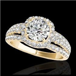 2.59 ctw Fancy Black Diamond Solitaire Ring 10K White Gold