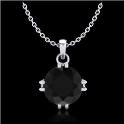 1.15 ctw Aquamarine & VS/SI Diamond Necklace 14K White Gold