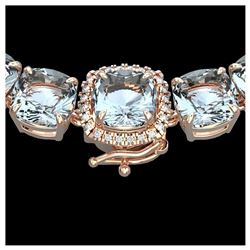 6.44 ctw Jade & Diamond Halo Earrings 10K White Gold