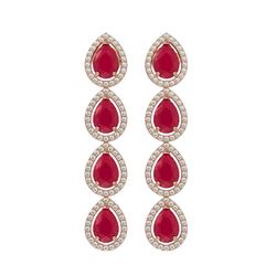 1.71 ctw VS/SI Diamond 3 Stone 2pc Wedding Set 14K Yellow Gold