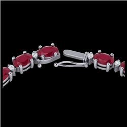 52.89 ctw Turquoise & Diamond Halo Necklace 10K White Gold