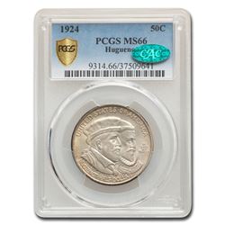 1924 Huguenot Half Dollar Commem MS-66 PCGS CAC