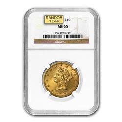 $10 Liberty Gold Eagle MS-65 NGC (Random)