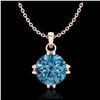 Image 1 : 13.04 ctw Turquoise & Diamond Bracelet 14K Rose Gold