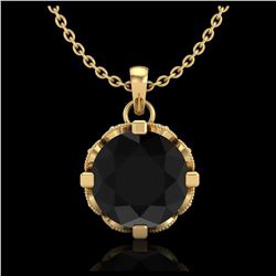 1.41 ctw Intense Fancy Yellow Diamond Art Deco Ring 18K Rose Gold