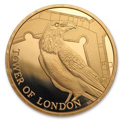 2019 Great Britain £5 Gold Proof Legend of the Ravens