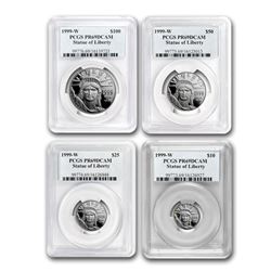 1999-W 4-Coin Proof Platinum American Eagle Set PR-69 PCGS