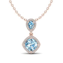 0.40 ctw VS/SI Diamond Angel Wing Necklace 14K Yellow Gold