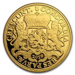 2019 Netherlands 1 oz Gold Proof Ducaton 'Silver Rider' Restrike